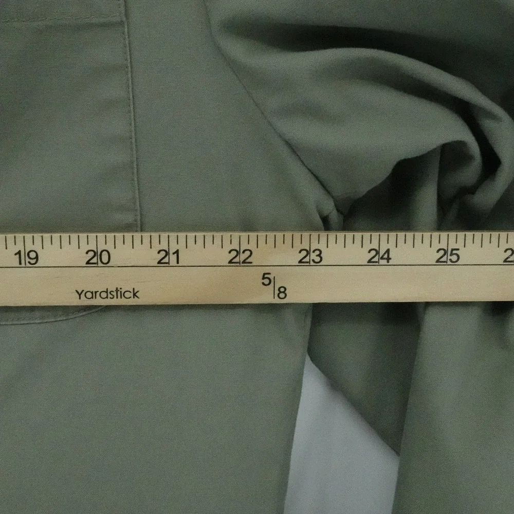 LL Bean Jacket Mens 44 T Olive‎ Green Field Coat Utility SportingElbow Patches
